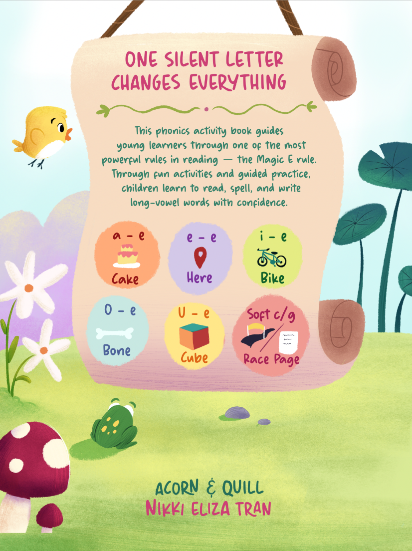 Magic E workbook back cover