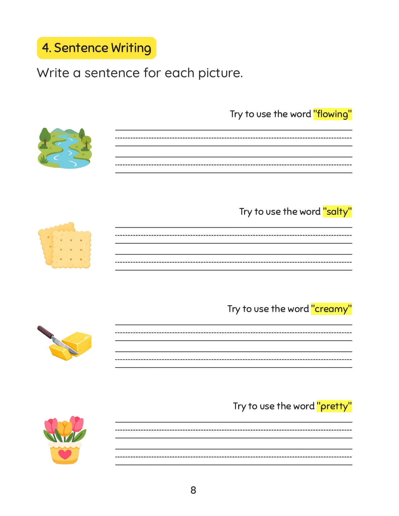 Bossy R workbook sample page: Apply & Write